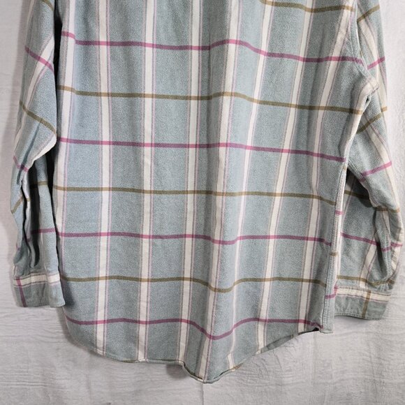 St. Johns Bay Men's Button Up Shirt Classic Fit Plaid Blue Reg Large RN#11935 - Picture 8 of 8